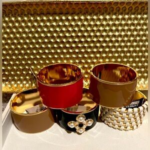 NWT EXPRESS HALF PAINTED CUFF STATEMENT BRACELETS